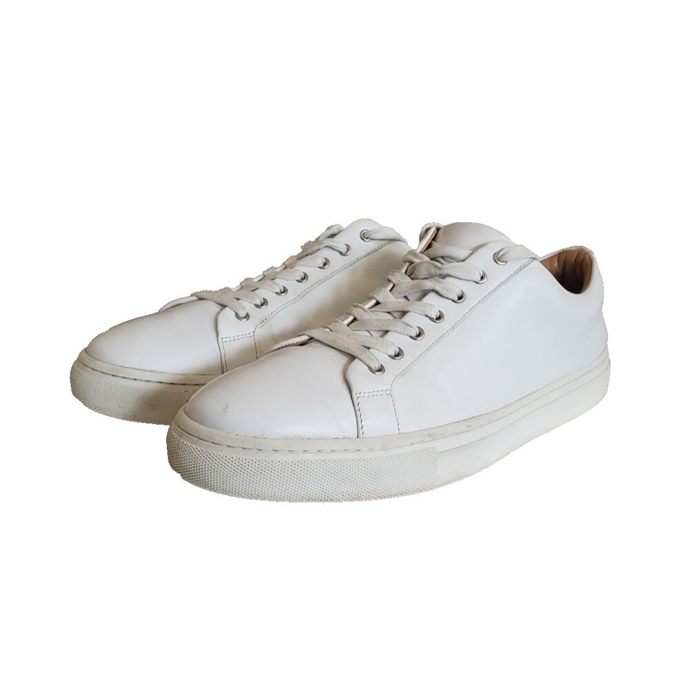 Thursday Everyday Shoes Men's Size 13 White Leather Low Top Casual Sneakers